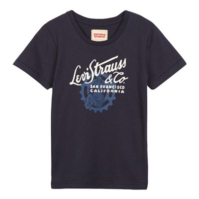 Levi's Boys' navy logo print t-shirt